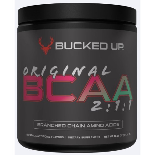 BUCKED UP, PREMIUM Original BCAA 2:1:1, вкус Strawberry mojito (Клубника, лайм и мята), 311,57 г (30 порций)